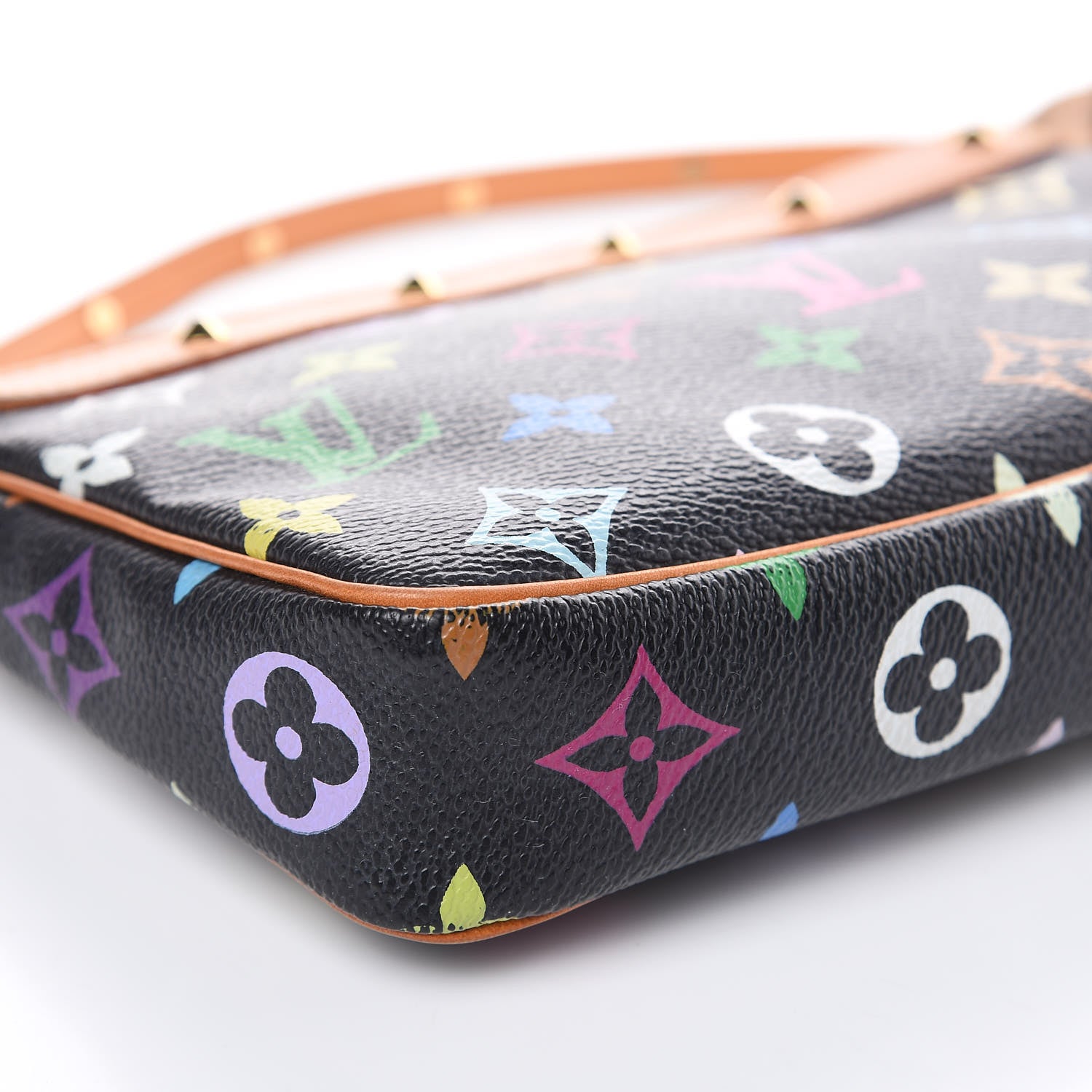 Louis Vuitton Monogram Multicolor Pochette Accessories Black 8 of 12