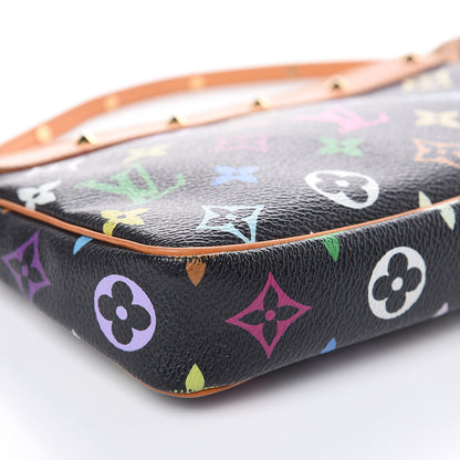 Louis Vuitton Monogram Multicolor Pochette Accessories Black 8 of 12