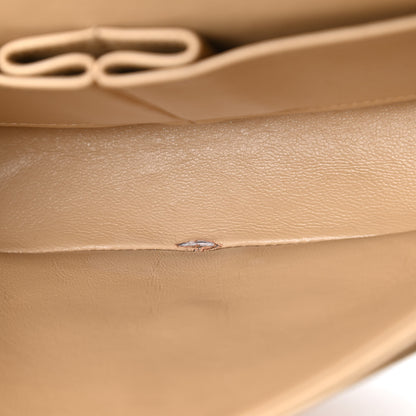 Chanel Lambskin Quilted Medium Double Flap Beige 11 of 12