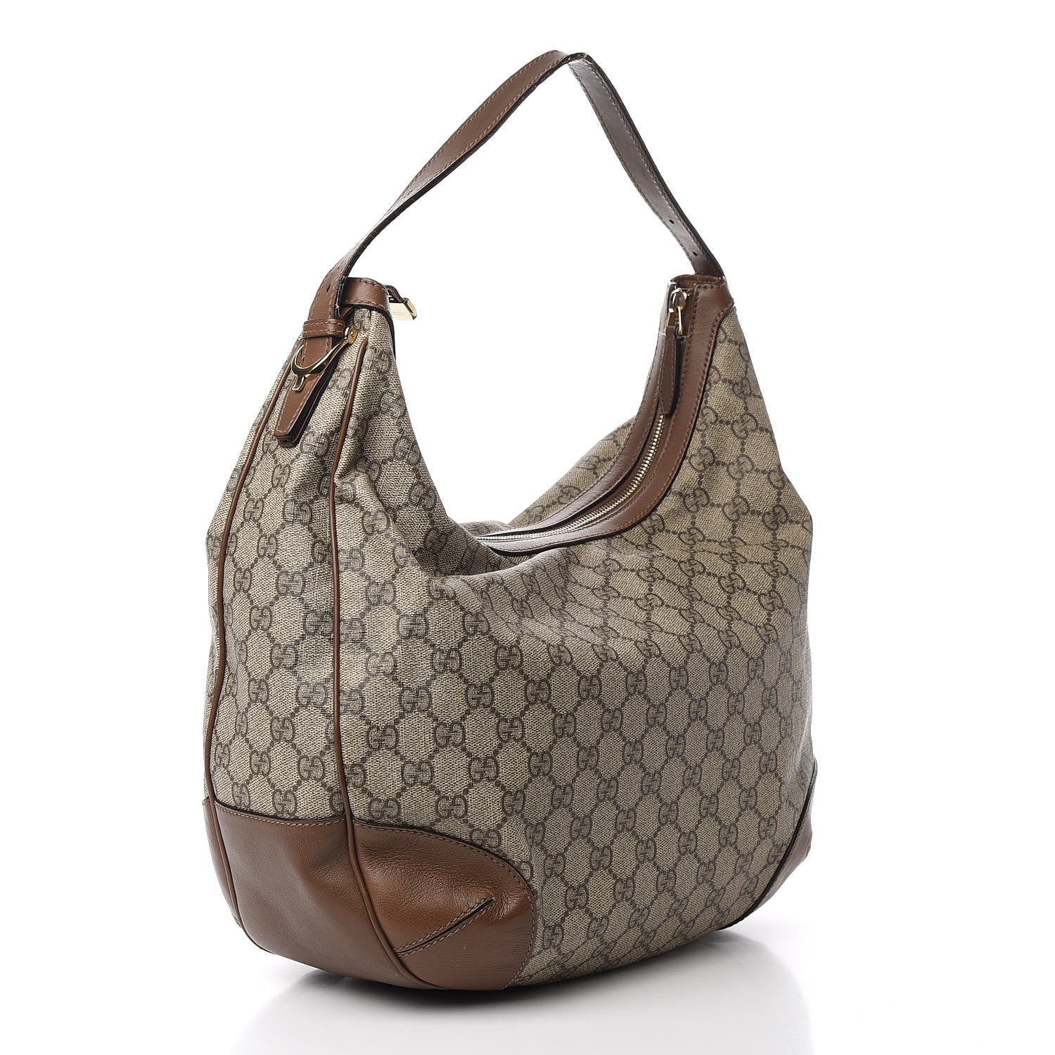 Gucci GG Supreme Monogram Margaux Calfskin Medium Nice Hobo Beige Ebony Acero 2 of 14