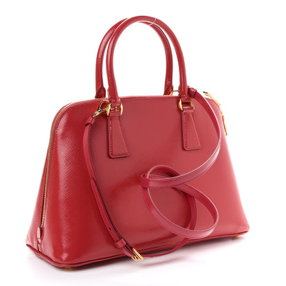 Prada Saffiano Lux Medium Promenade Tote Peonia 3 of 8