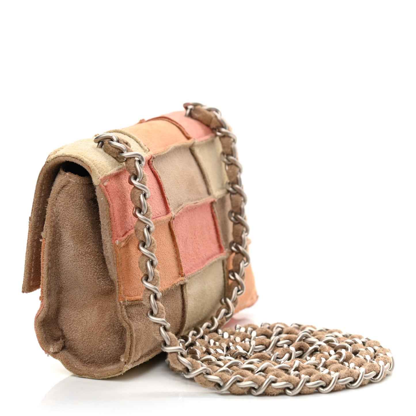 Suede Patchwork Mini Flap Multicolor