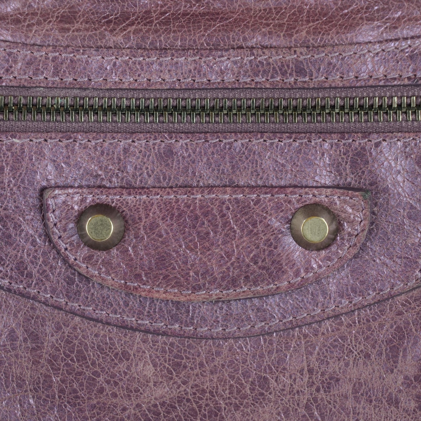 Agneau Classic Hardware City Metallic Purple