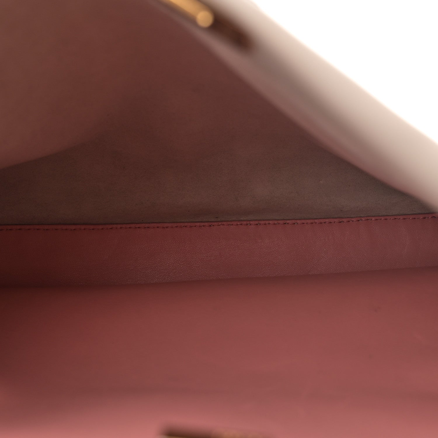 Fendi Vitello Seta Shiny Nappa Medium Peekaboo Iconic Satchel Grigio Polvere Bois de Rose 5 of 18