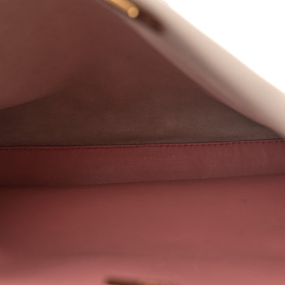 Fendi Vitello Seta Shiny Nappa Medium Peekaboo Iconic Satchel Grigio Polvere Bois de Rose 5 of 18
