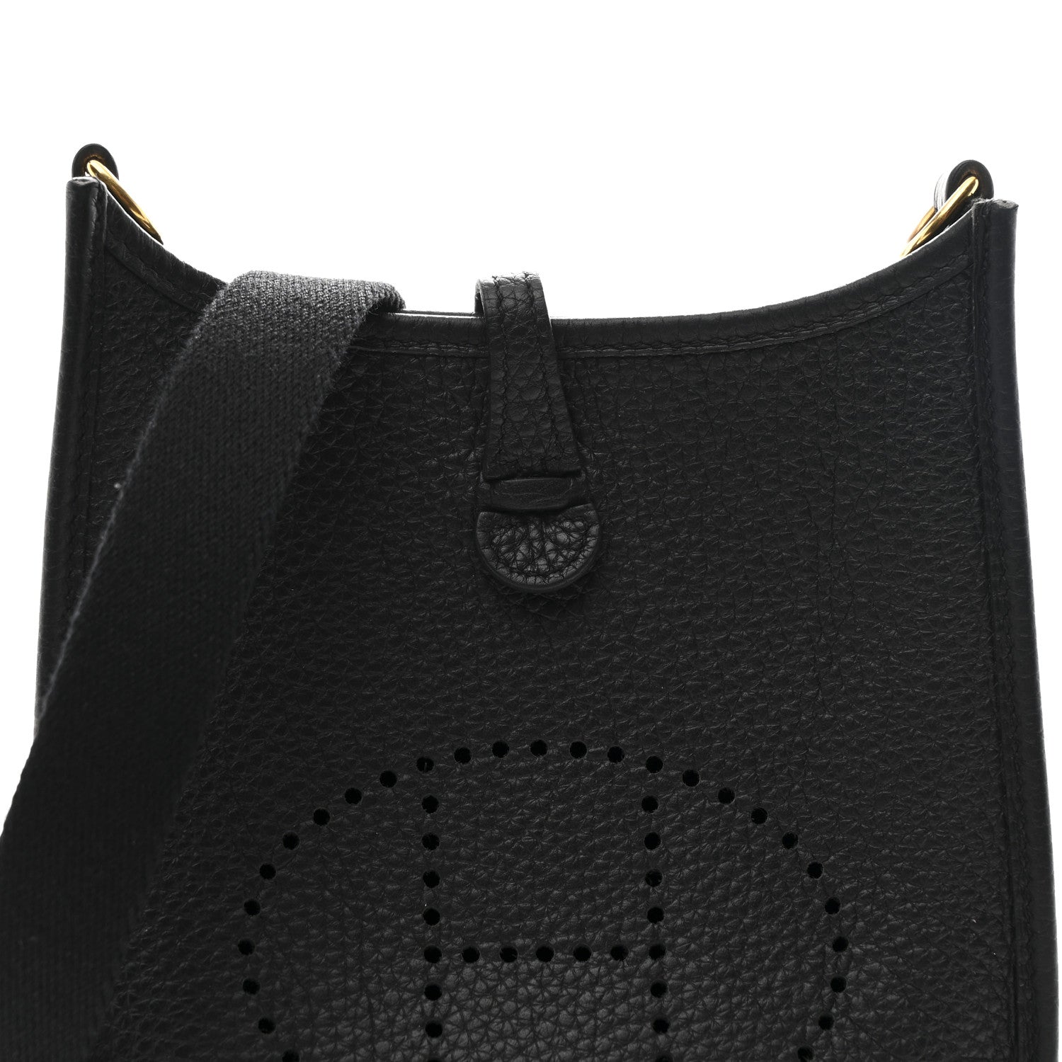 Hermes Taurillon Clemence Evelyne TPM Black 8 of 11