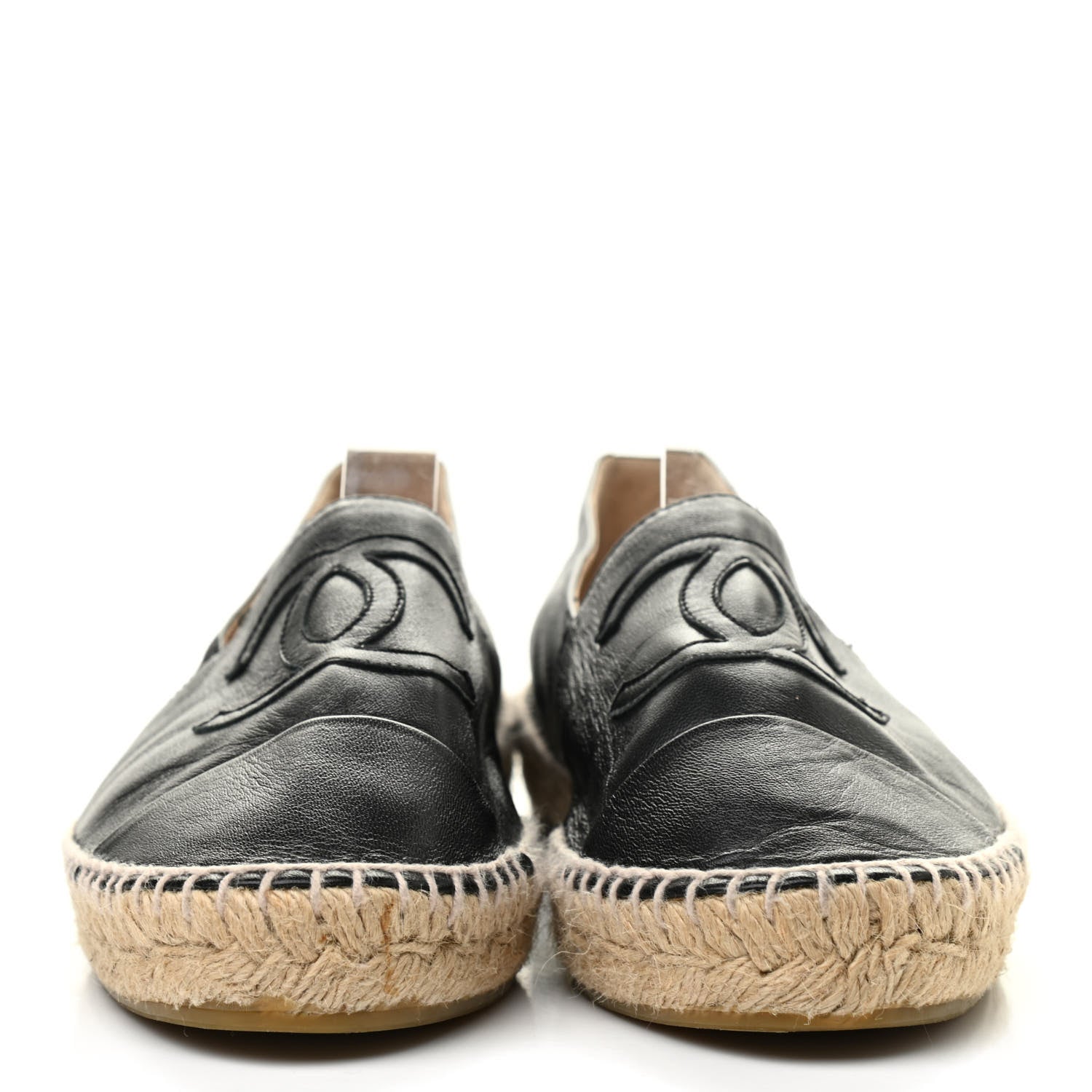 Chanel Lambskin CC Espadrilles 39 Black 2 of 7