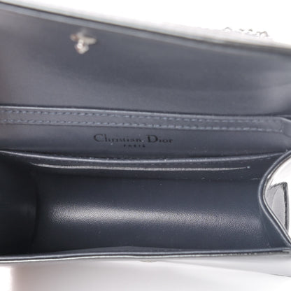 Christian Dior Metallic Patent Micro-Cannage Baby Diorama Flap Bag Onyx Black 4 of 4