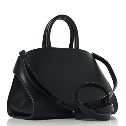Salvatore Ferragamo Calfskin Mini Hug Bag Black 3 of 9