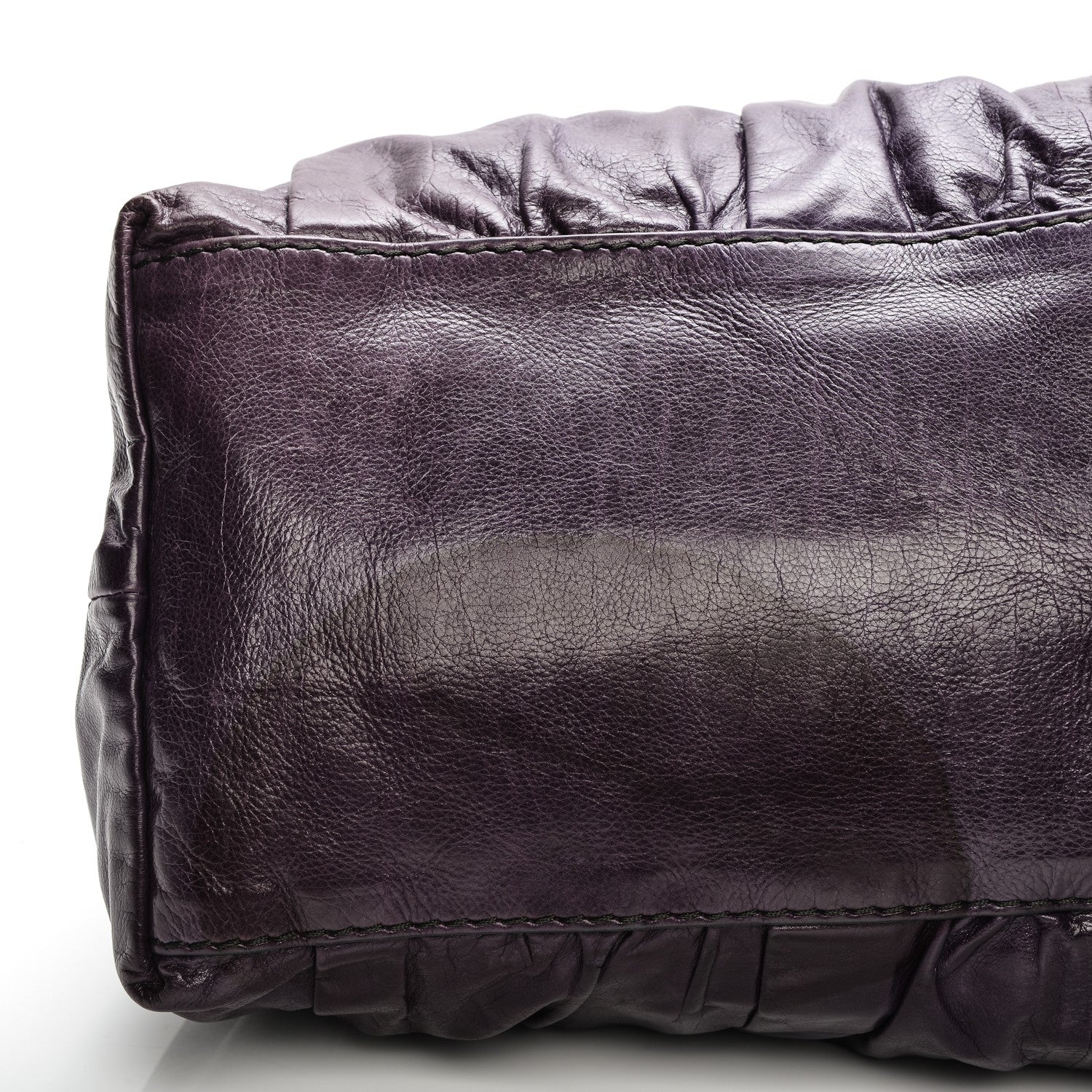 Gucci Calfskin Bamboo Beads Top Handle Bag Purple 9 of 10