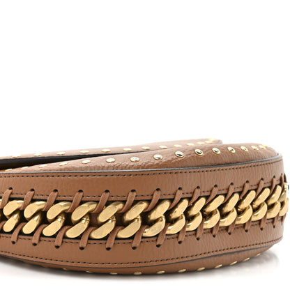Stella McCartney Eco Grainy Alter Mat Studded Frayme Flap Shoulder Bag Pecan 8 of 11