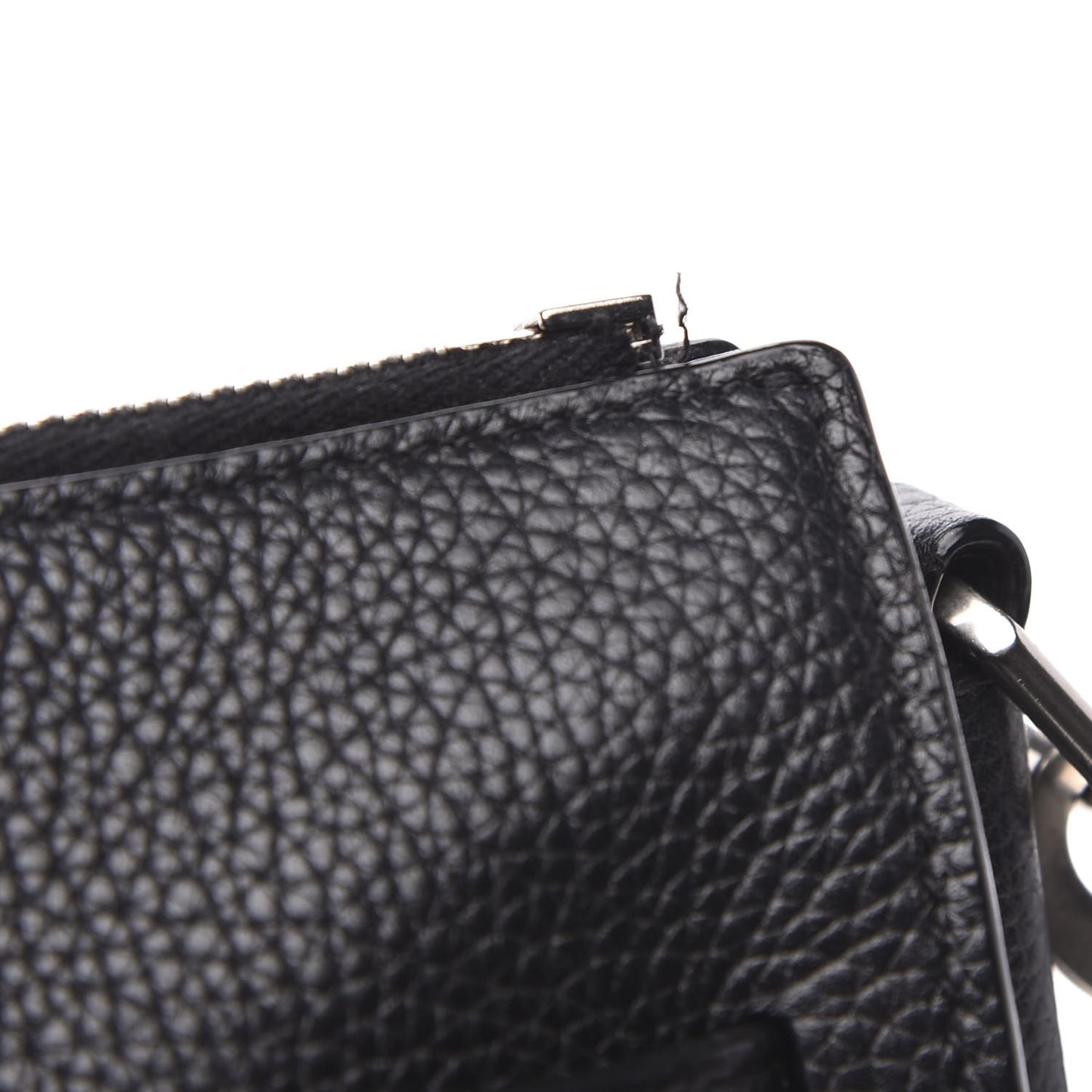 Grained Calfskin Baby Supple Sac De Jour Black