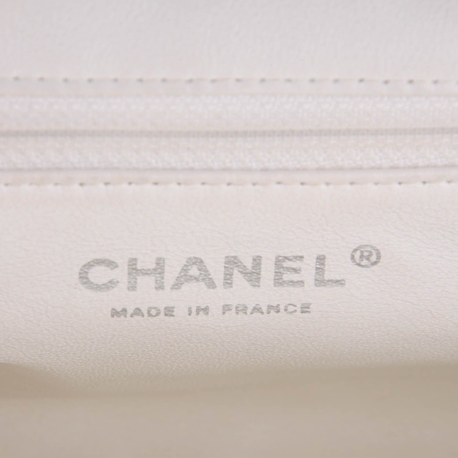 Chanel Caviar Quilted Timeless Clutch White 5 of 6