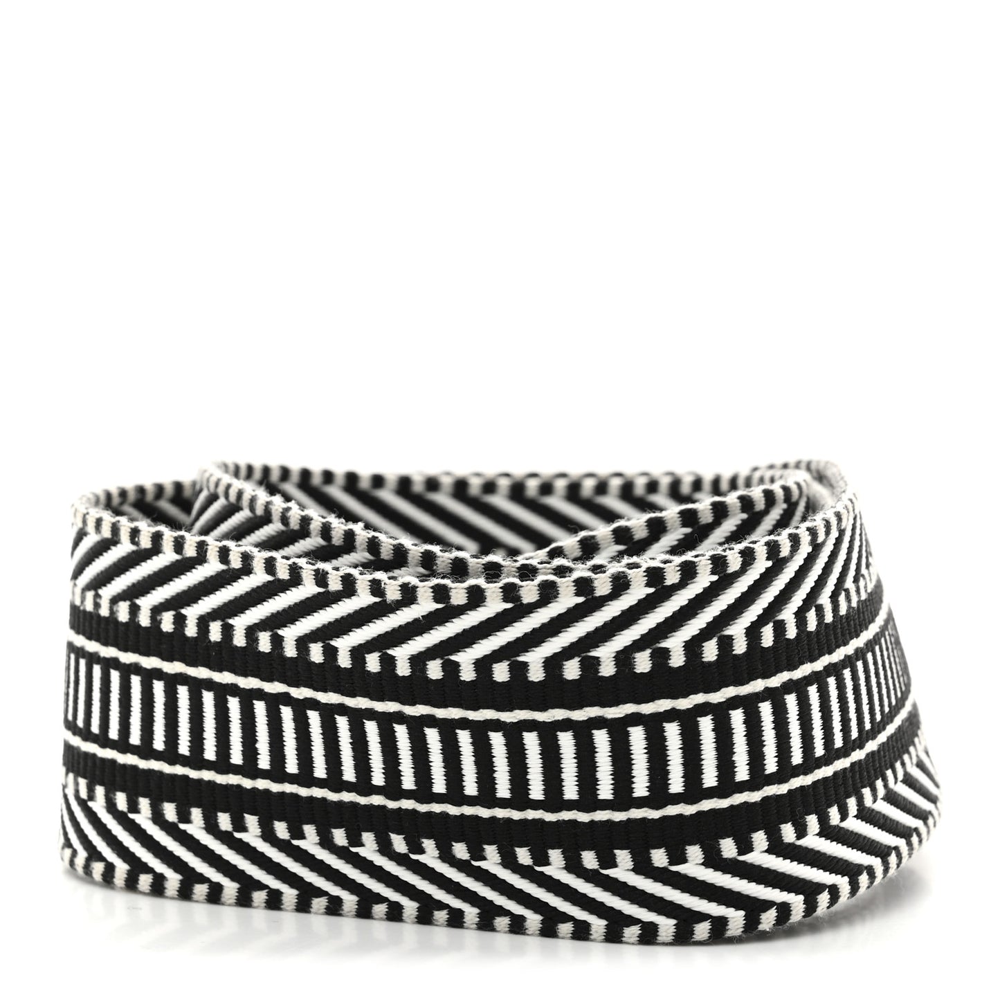 Toile Swift 50mm Sangle Cavale Shoulder Strap Black Ecru