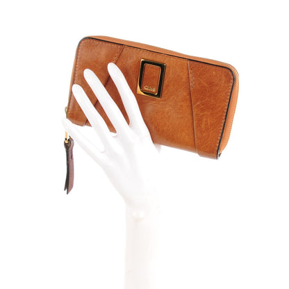 Chloe Calfskin Ethel Zip Around Wallet Nutmeg 2 of 7