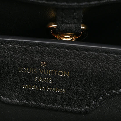 Louis Vuitton Calfskin Since 1854 Embroidered Capucines PM Black 7 of 10