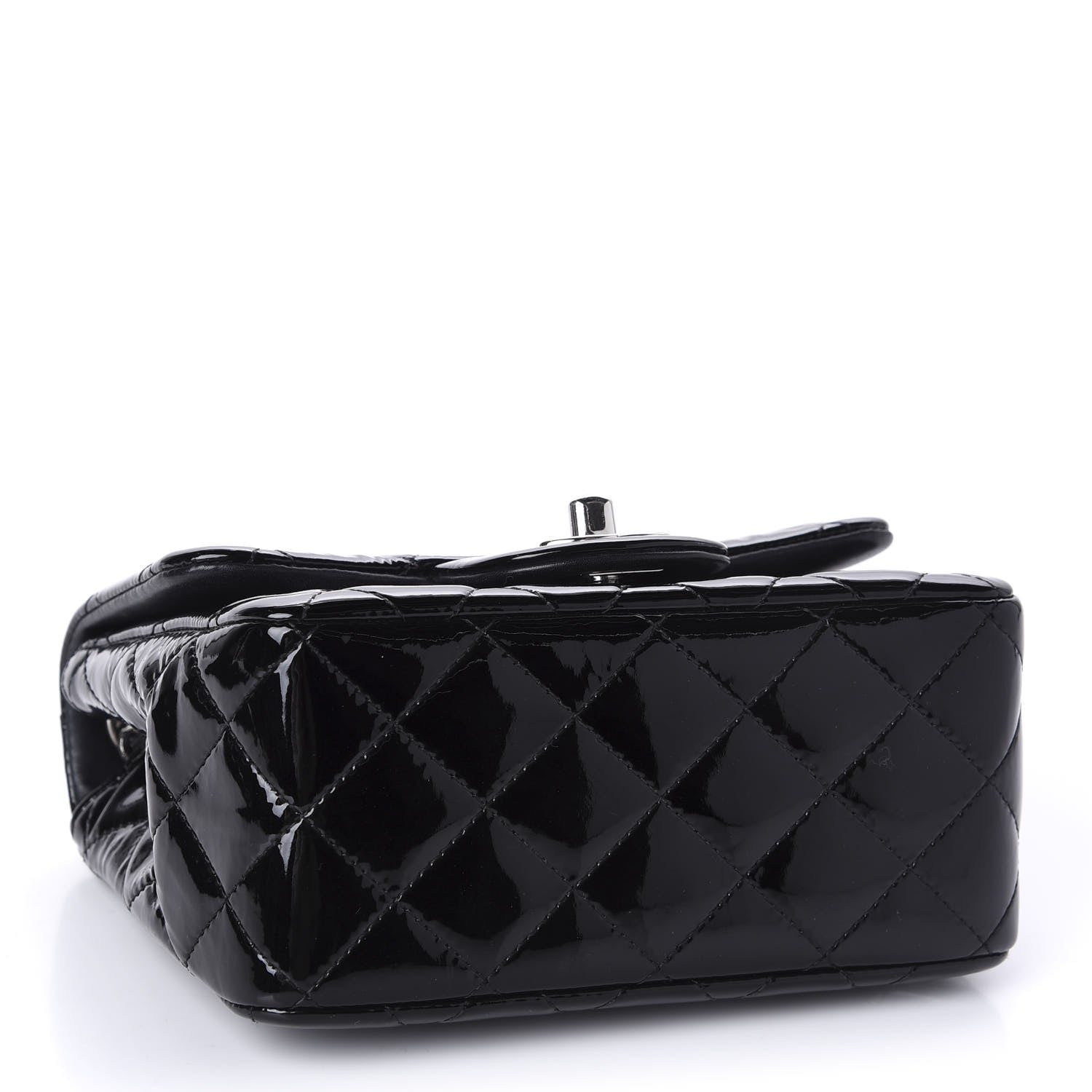 Chanel Patent Calfskin Quilted Mini Square Flap Black 4 of 10