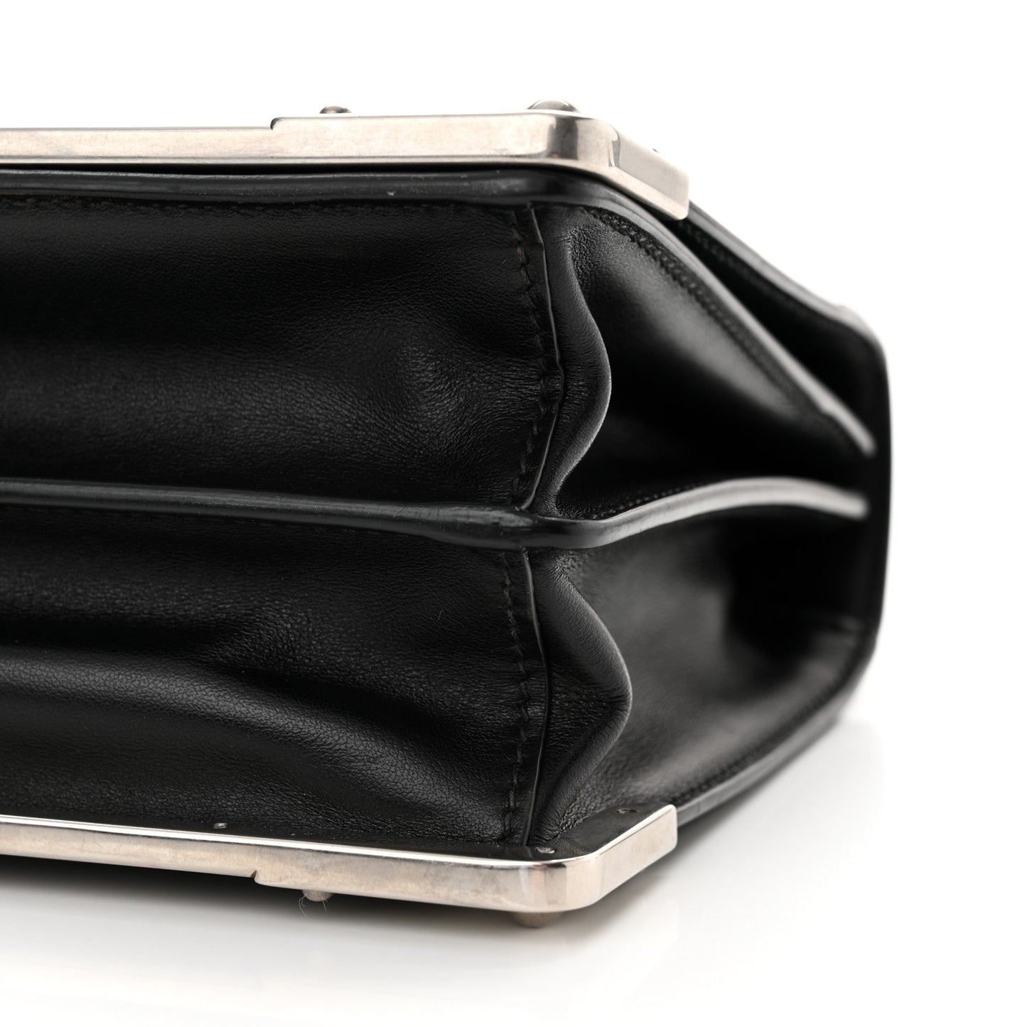 City Calf Saffiano Cahier Bag Black