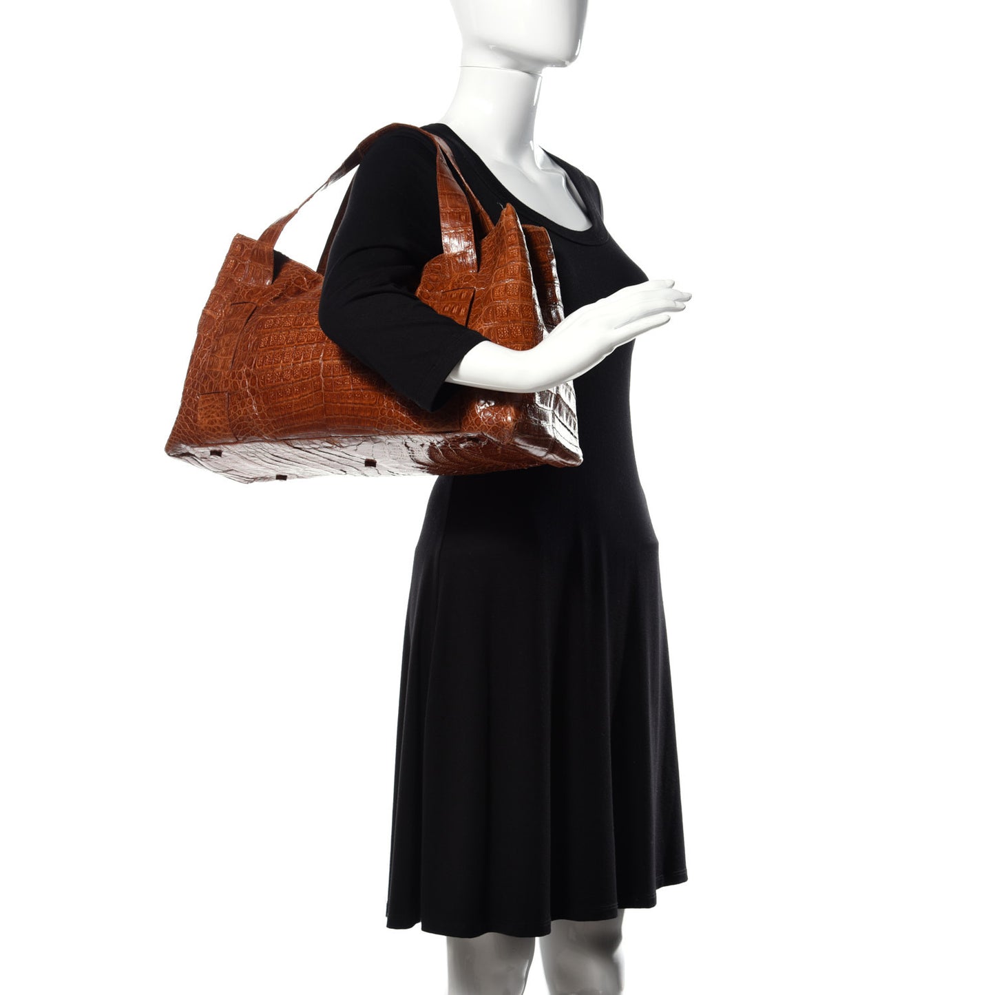 Crocodile Tote Brown