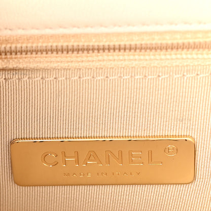 Chanel Lambskin Quilted Large Chanel 19 Flap Light Beige 6 of 11