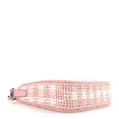 Prada Yarn Raffia Effect Crochet Mini Re-Edition Shoulder Bag Alabastro 4 of 12