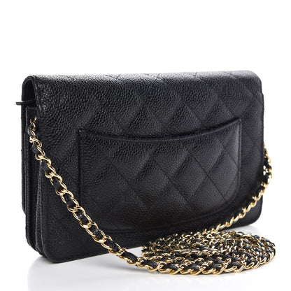 Chanel Caviar Quilted Wallet On Chain WOC Black 3 of 11