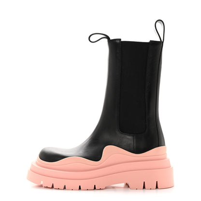 Bottega Veneta Calfskin The Tire Chelsea Boots 35.5 Black Peachy 1 of 14