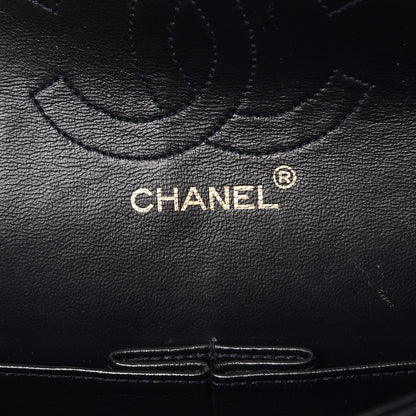 Chanel Lambskin Quilted Medium Double Flap Navy 6 of 18