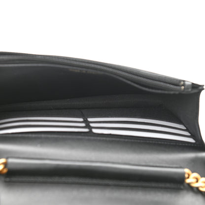 Chanel Caviar Quilted Boy Wallet On Chain WOC Black 5 of 12