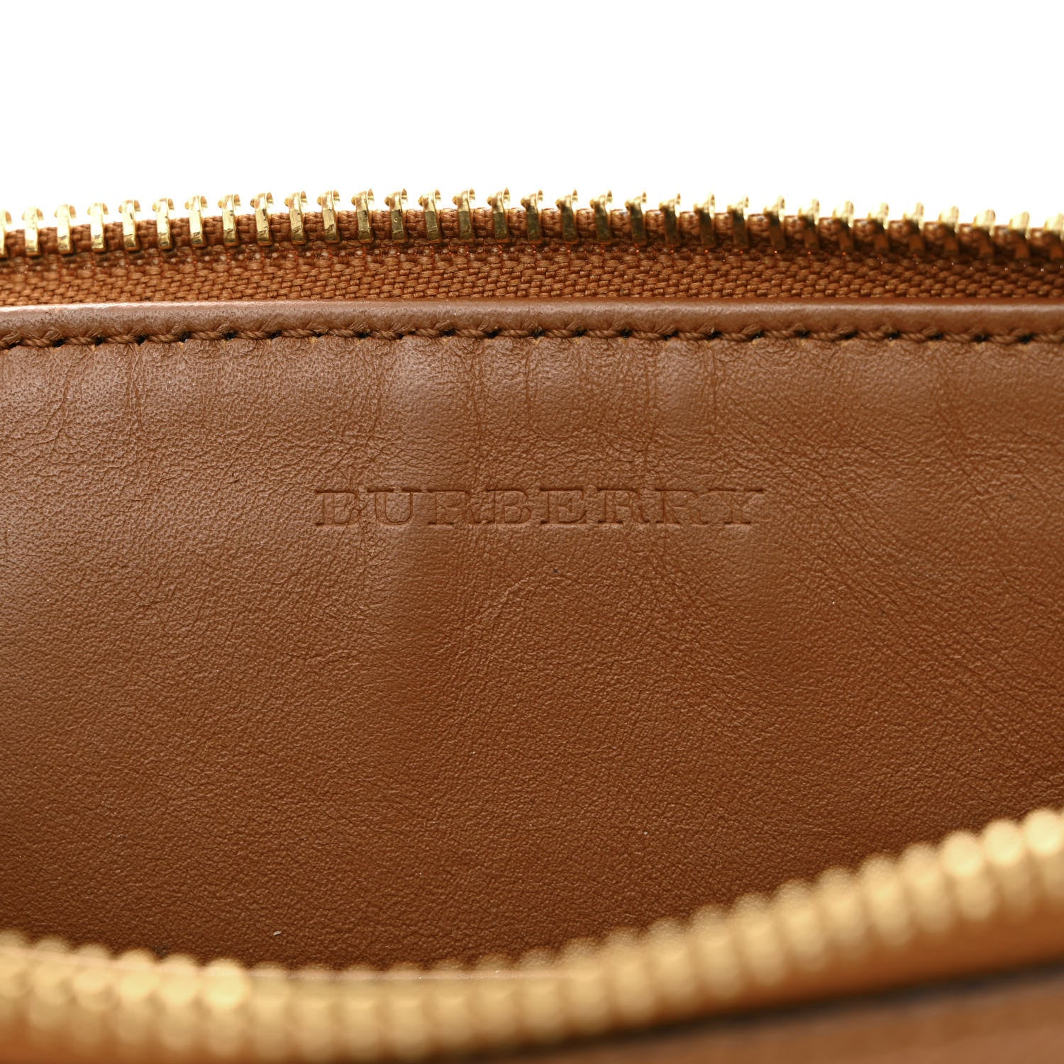 Burberry Haymarket Check Peyton Crossbody Clutch Bag Toffee 6 of 15