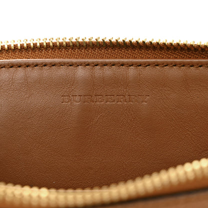 Burberry Haymarket Check Peyton Crossbody Clutch Bag Toffee 6 of 15