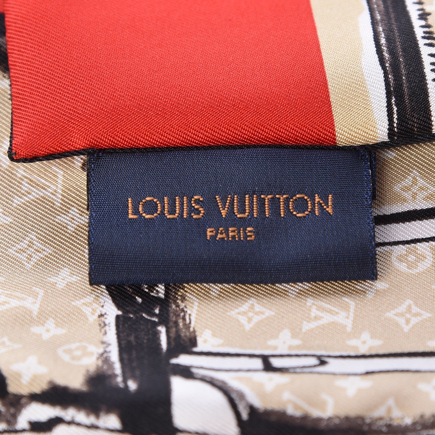 Louis Vuitton Silk Monogram Trunks Bandeau Brown 3 of 3