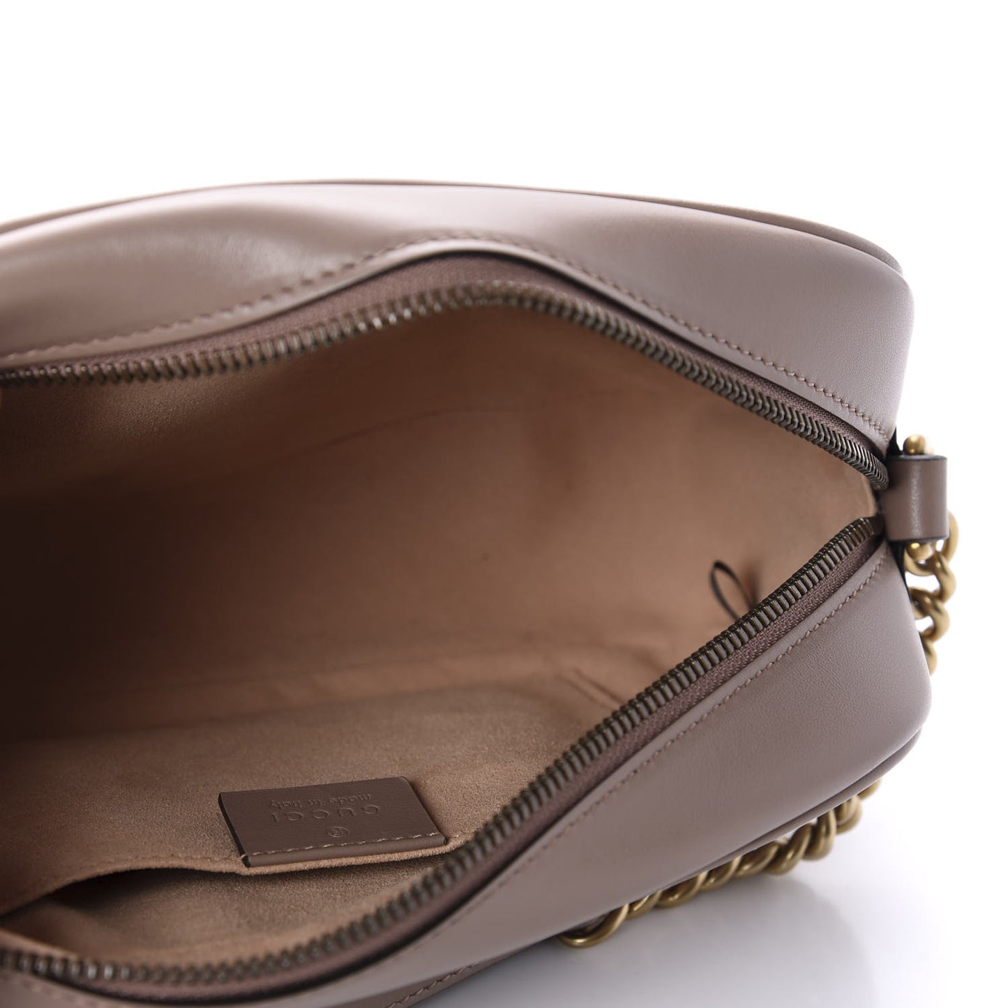 Calfskin Matelasse Small GG Marmont Chain Shoulder Bag Porcelain Rose