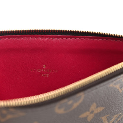 Louis Vuitton Monogram Felicie Chain Wallet Zippered Insert Fuchsia 6 of 6