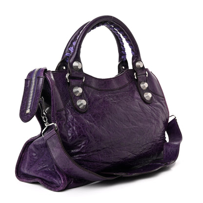Balenciaga Agneau Giant 21 Silver Hardware City Raisin 3 of 12