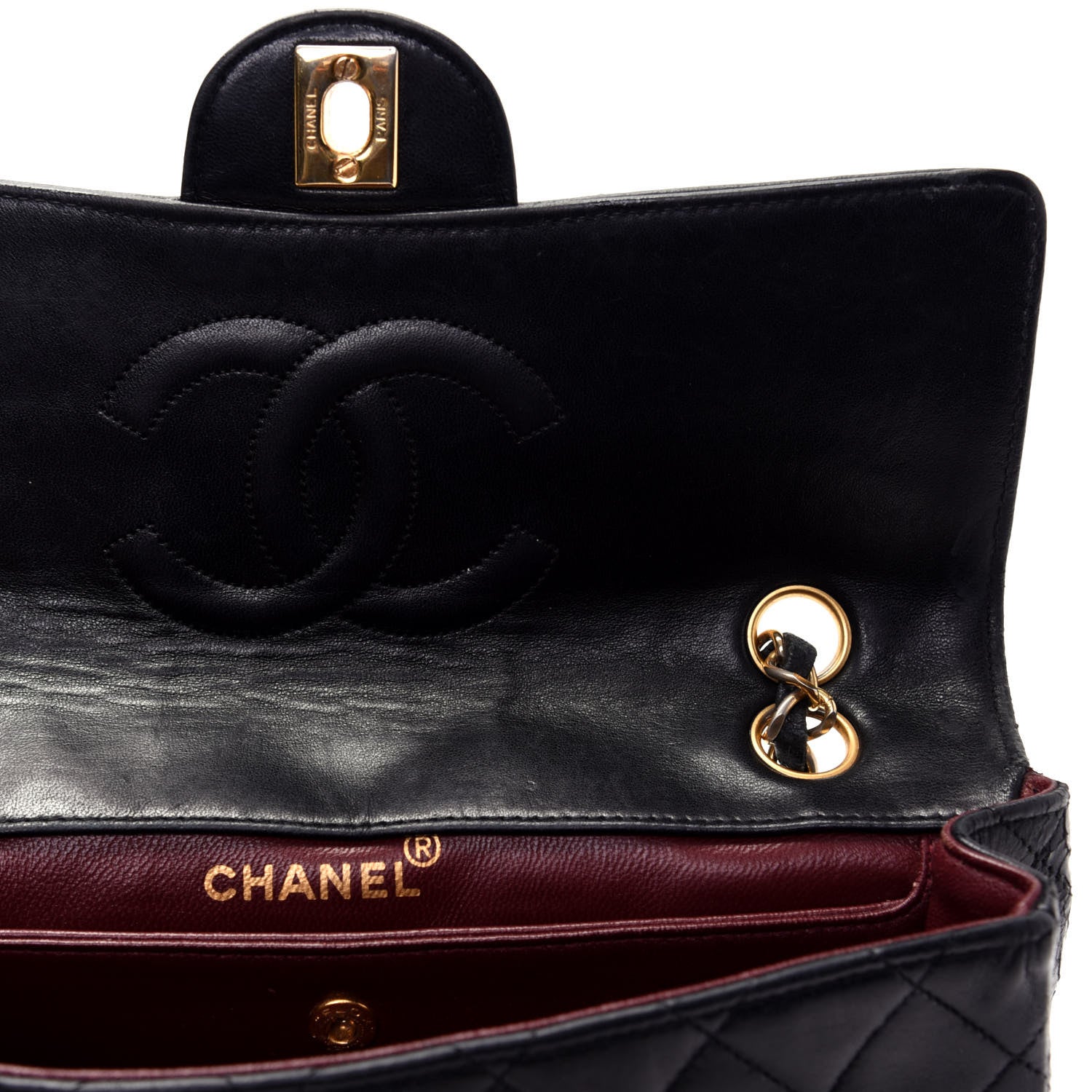 Chanel Lambskin Quilted Medium Single Flap Black 11 of 24