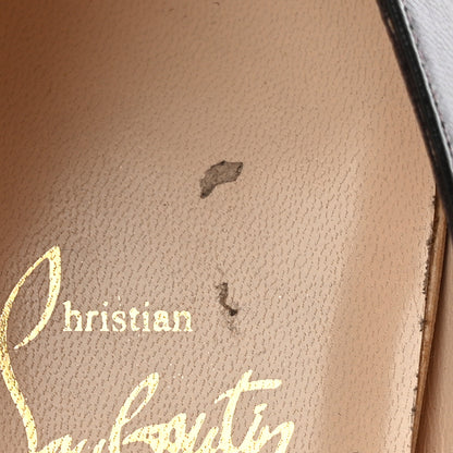 Christian Louboutin Kid Hi Elisa 100 Platform Pumps 37.5 Bordeaux 8 of 11