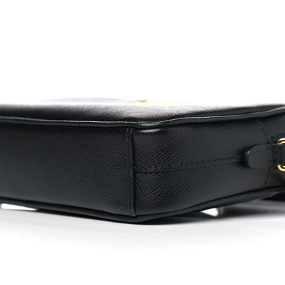 Prada Saffiano Lux Small Camera Crossbody Bag Black 10 of 10