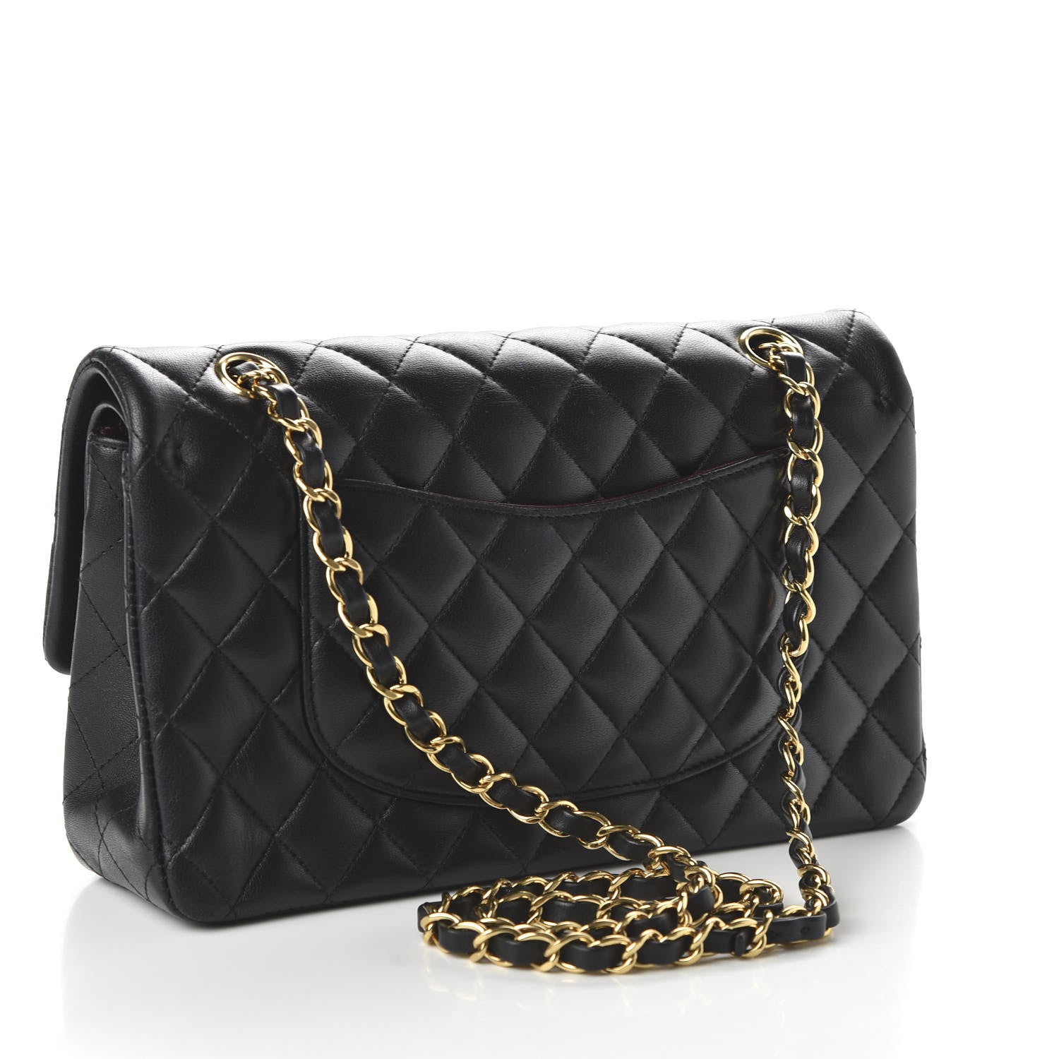 Chanel Lambskin Quilted Medium Double Flap Black 3 of 11