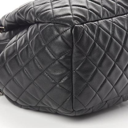 Chanel Lambskin Quilted Mini CC Chain Bucket Bag Black 7 of 8