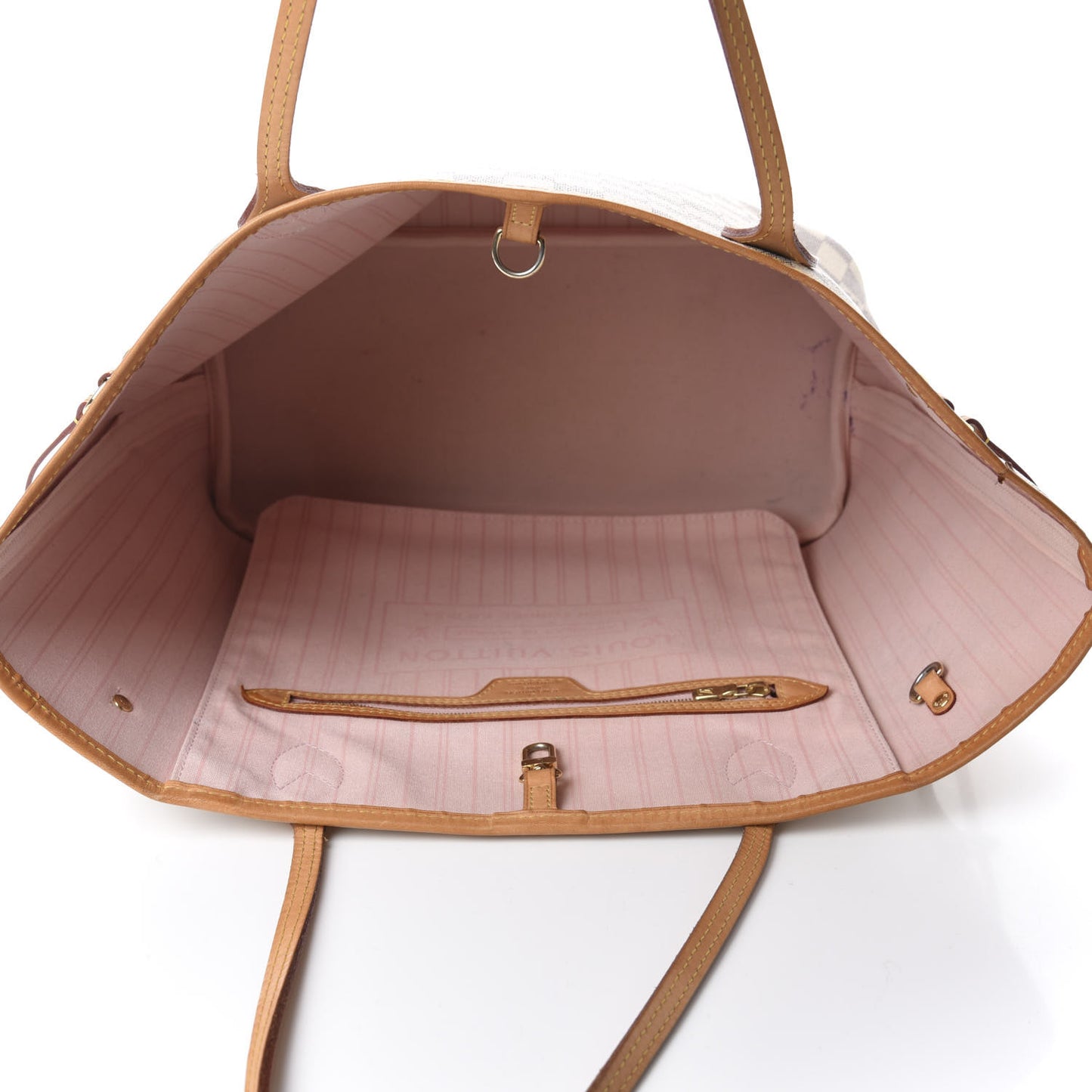 Damier Azur Neo Neverfull MM Rose Ballerine