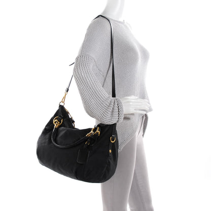 Prada Tessuto Soft Calf Tote Nero Black 5 of 10
