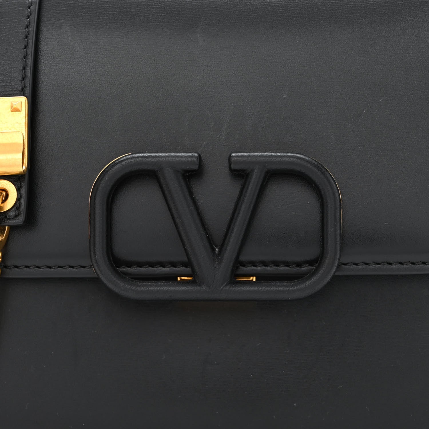 Valentino Garavani Smooth Calfskin Small VSling Shoulder Bag Black 7 of 11