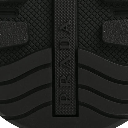 Prada Rubber Knit Fabric Mens Calzature Uomo Sneakers 8 Black Bluette 8 of 10