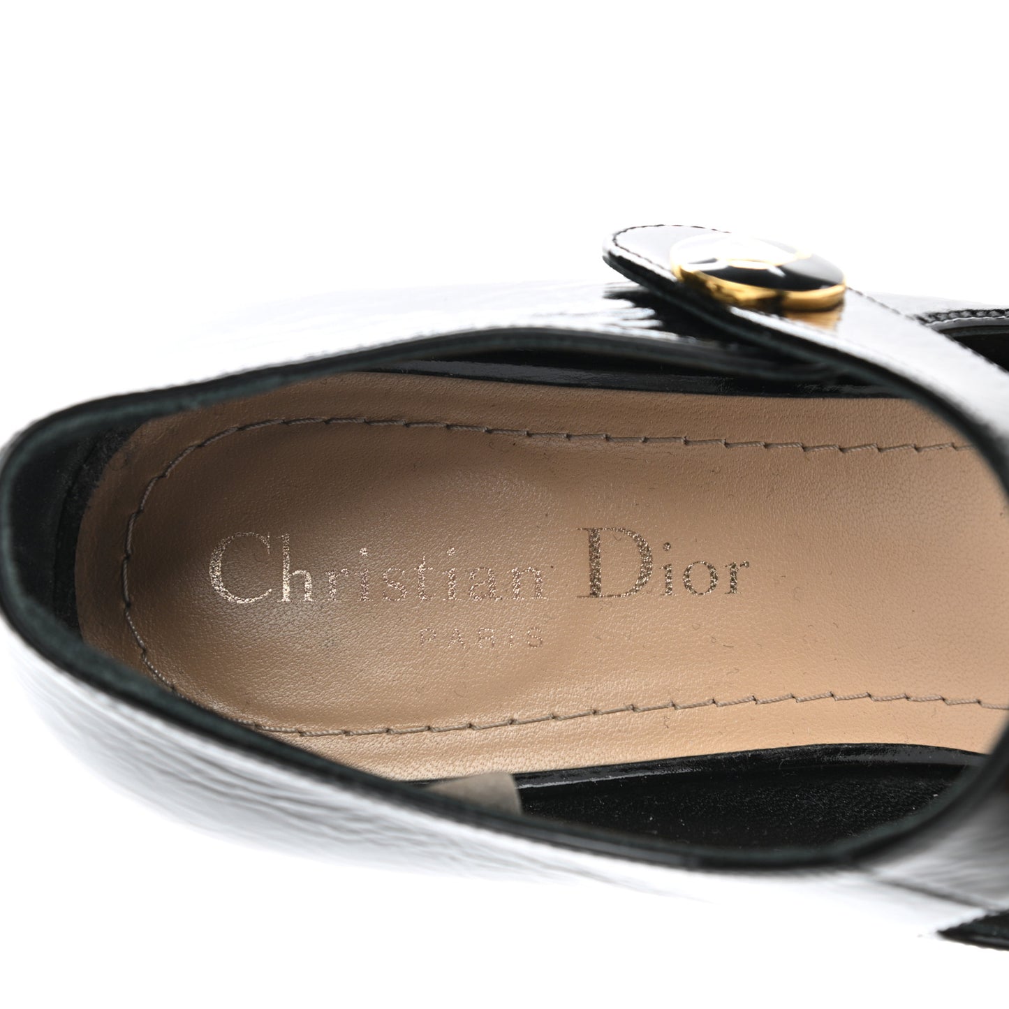 Crinkled Calfskin D-Doll 55mm Pumps 37.5 Black