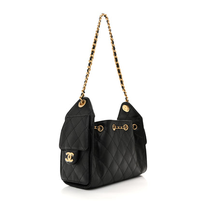 Chanel Caviar Quilted Mini Chanel 25 Handbag Black 3 of 11