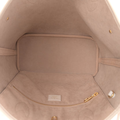 Louis Vuitton Empreinte Monogram Spring In The City Neverfull MM Kaki Beige Cream 6 of 10