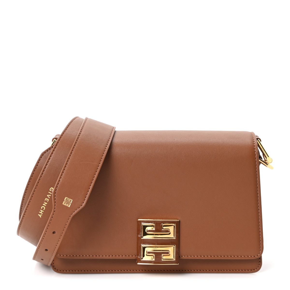 Givenchy Box Calfskin Medium 4G Crossbody Bag Tan 1 of 9