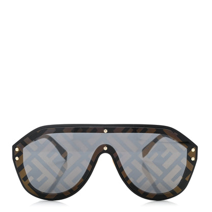 Fendi FF Fabulous Shield Sunglasses FF M0039/G/S Black 2 of 9