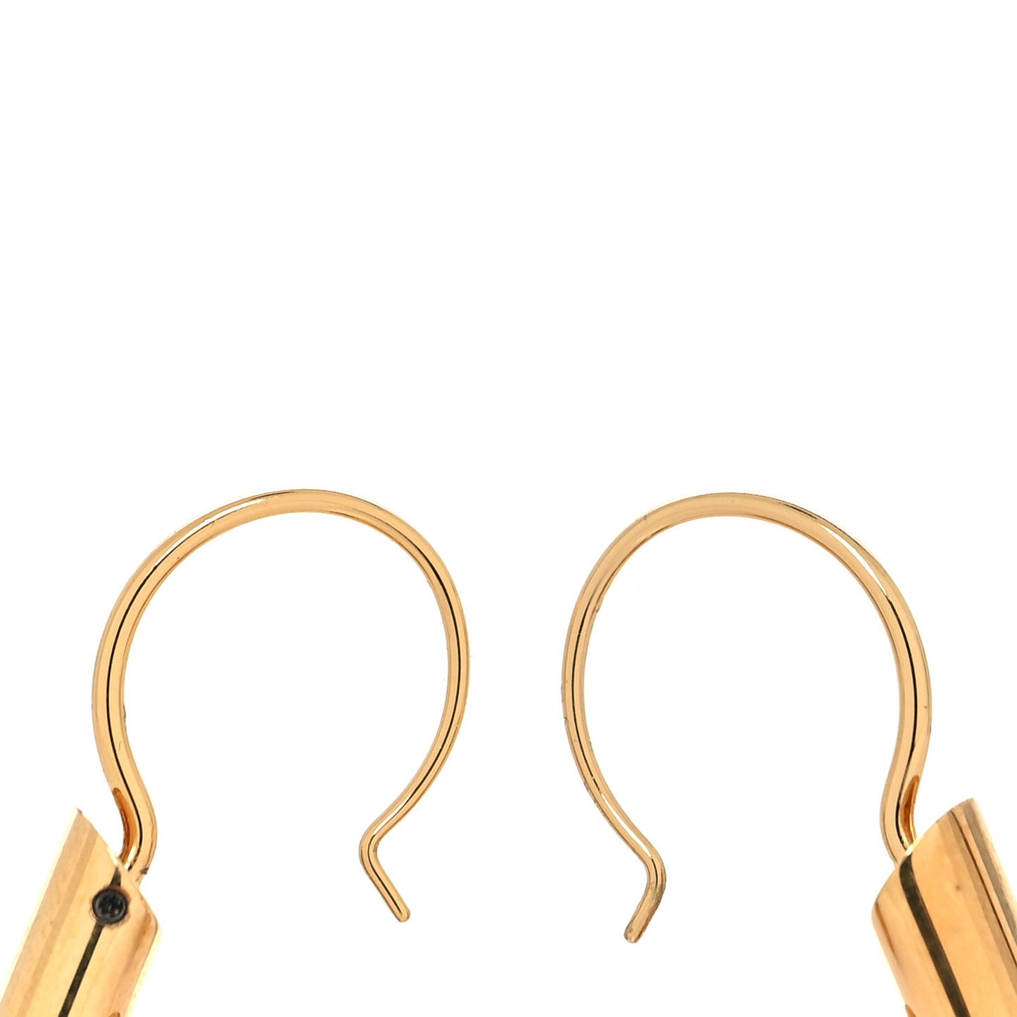 Brass Essential V Hoop Earrings Gold